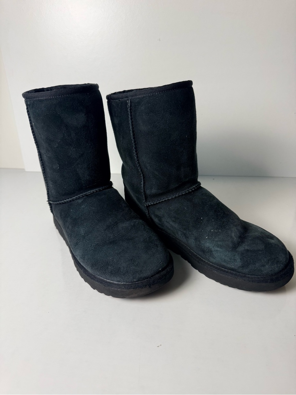 UGG Classic Short Suede Boots in Black